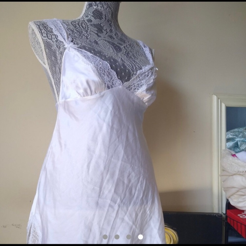 Vintage Victoria’s Secret Silk Sparkle Bridal Slip